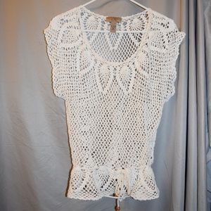 i.e. Crotchet Top White Festival Knitted Petite